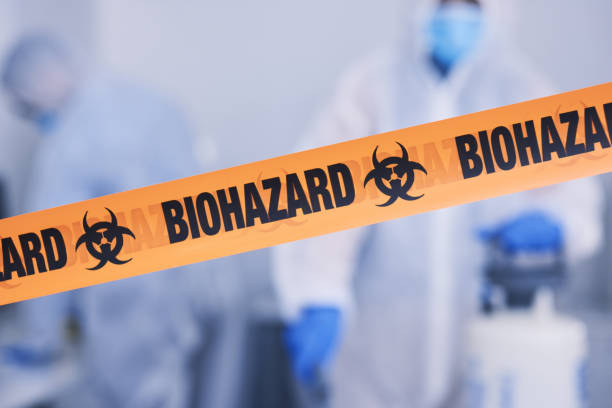 Professional Biohazard Cleanup technician working in Dover, FL